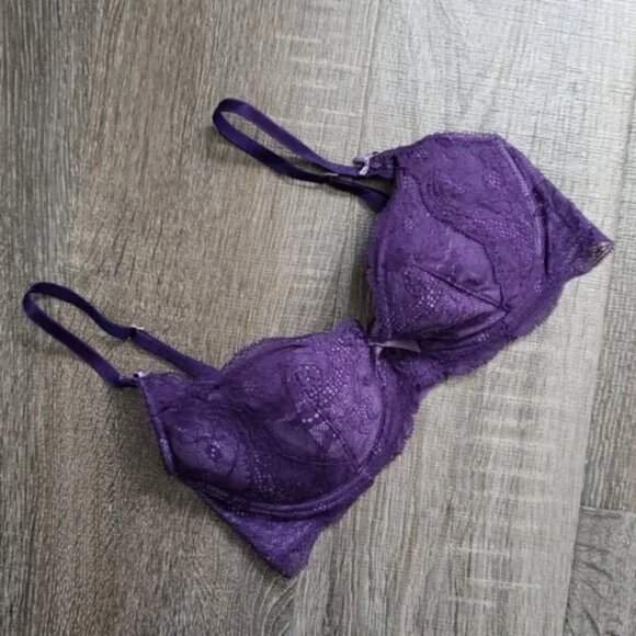 Elle MacPherson "Gentle Jade Contour" padded lace Bra - Picture 2 of 5